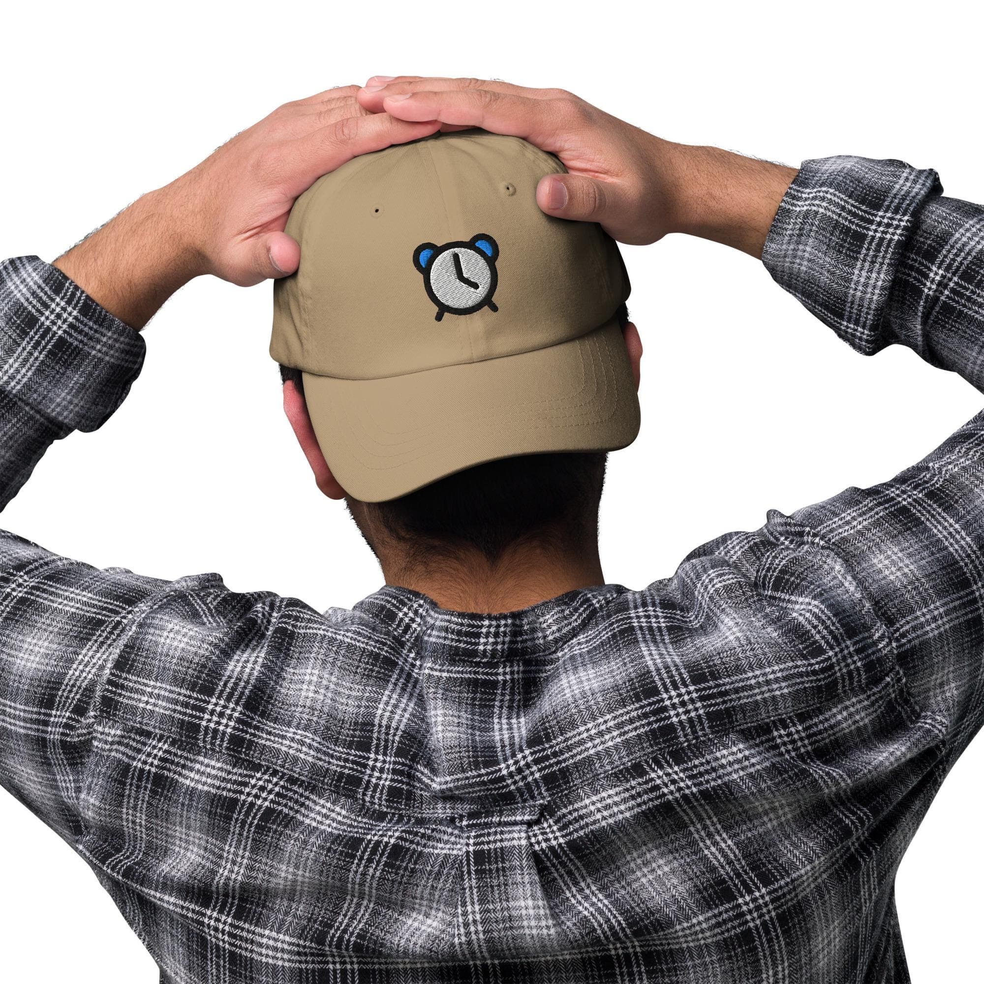 Alarm Clock Embroidered Cap – Retro Aesthetic Hat, Minimalist Icon Dad Hat, Time Lovers Gift, Everyday Casual Streetwear