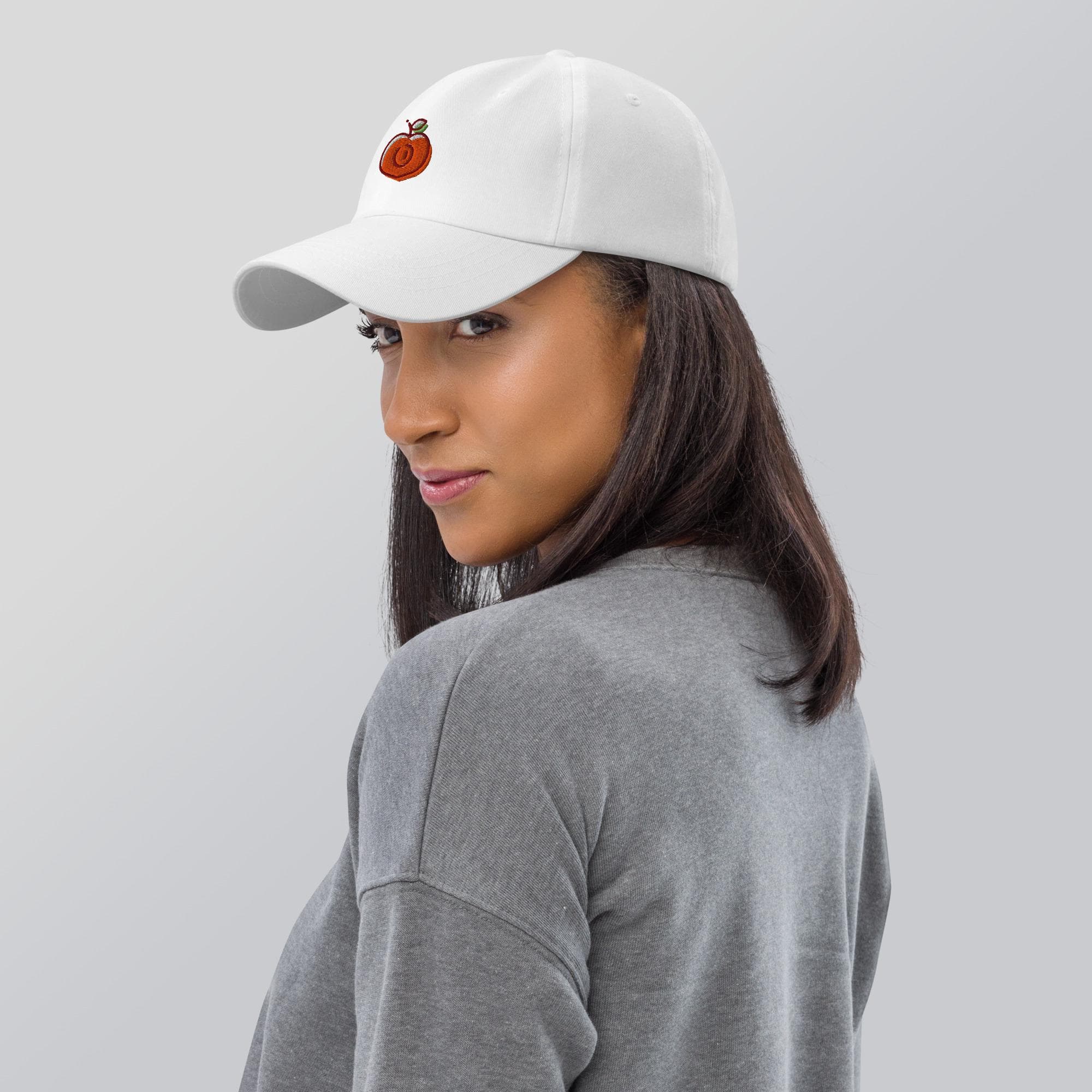 Cute Apricot Dad Cap | Baseball Hat for Fruit Lovers | Summer Fruit Embroidered Cap | Casual Unisex Adjustable Hat