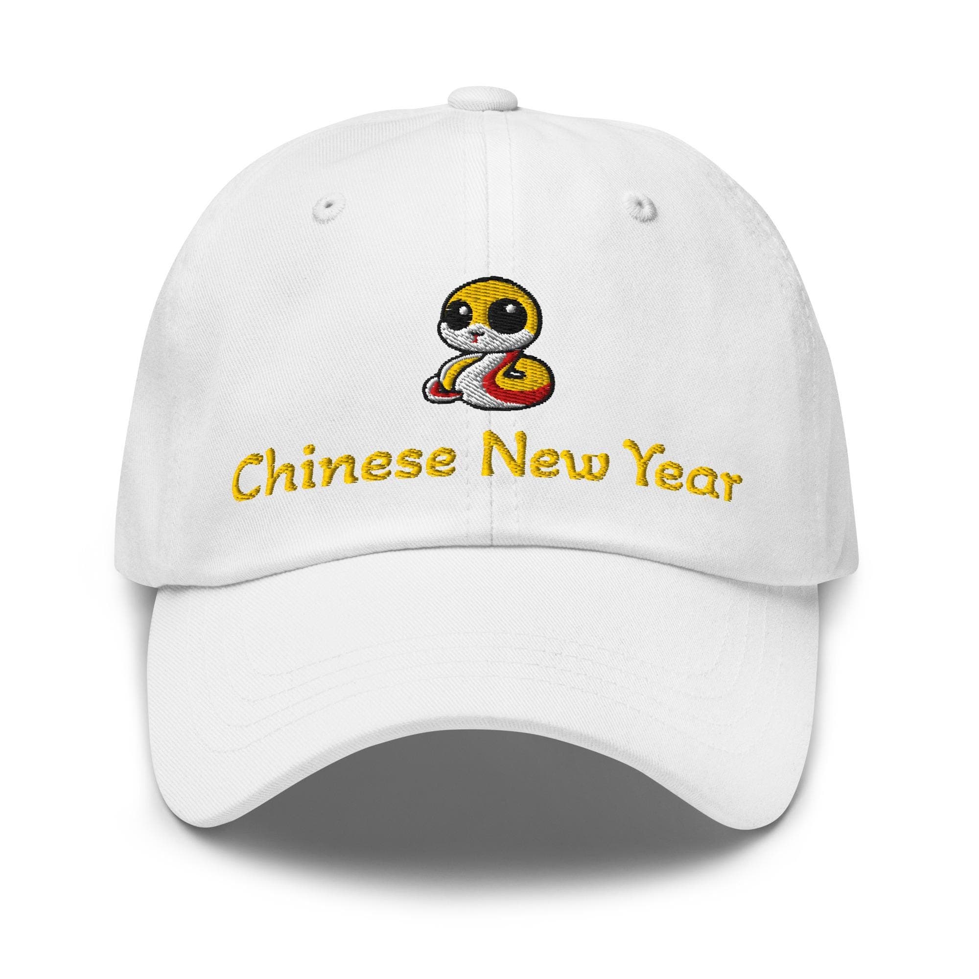 Chinese New Year Hat | Embroidered Dad Hat | Year of the Snake Hat with Cute Snake