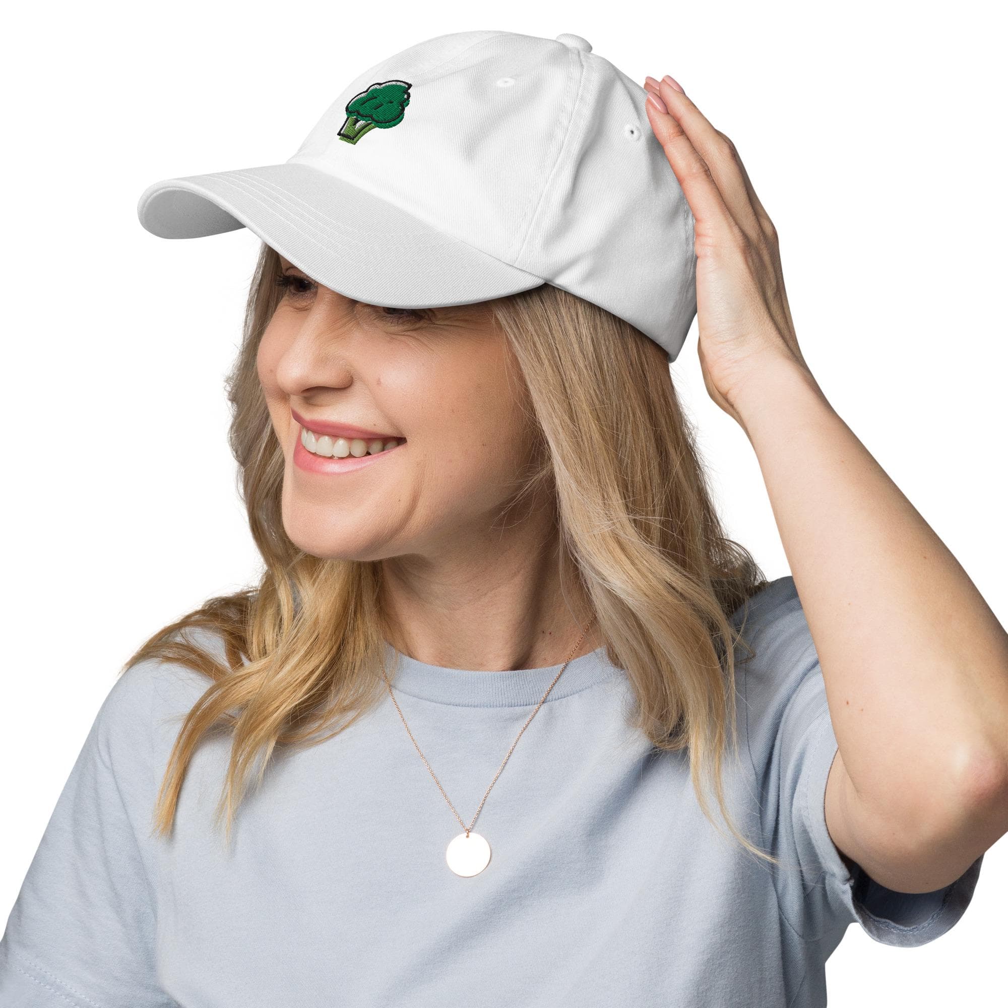Cute Broccoli Dad Cap | Funny Vegetable Baseball Hat | Plant Lover Gift | Kawaii Broccoli Embroidery | Unisex Adjustable Cap