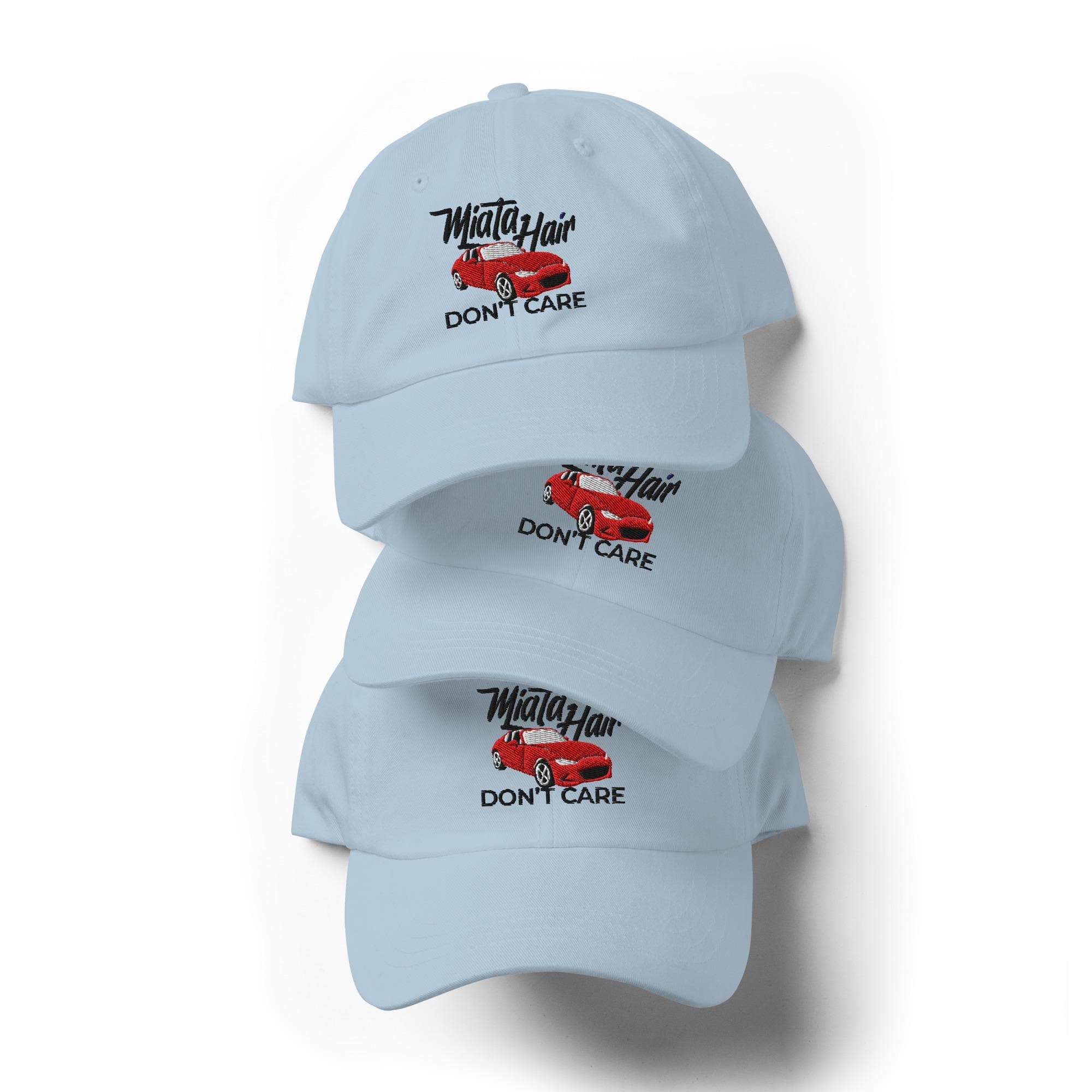 Miata Hair Dont Care Hat Embroidered Dad Cap