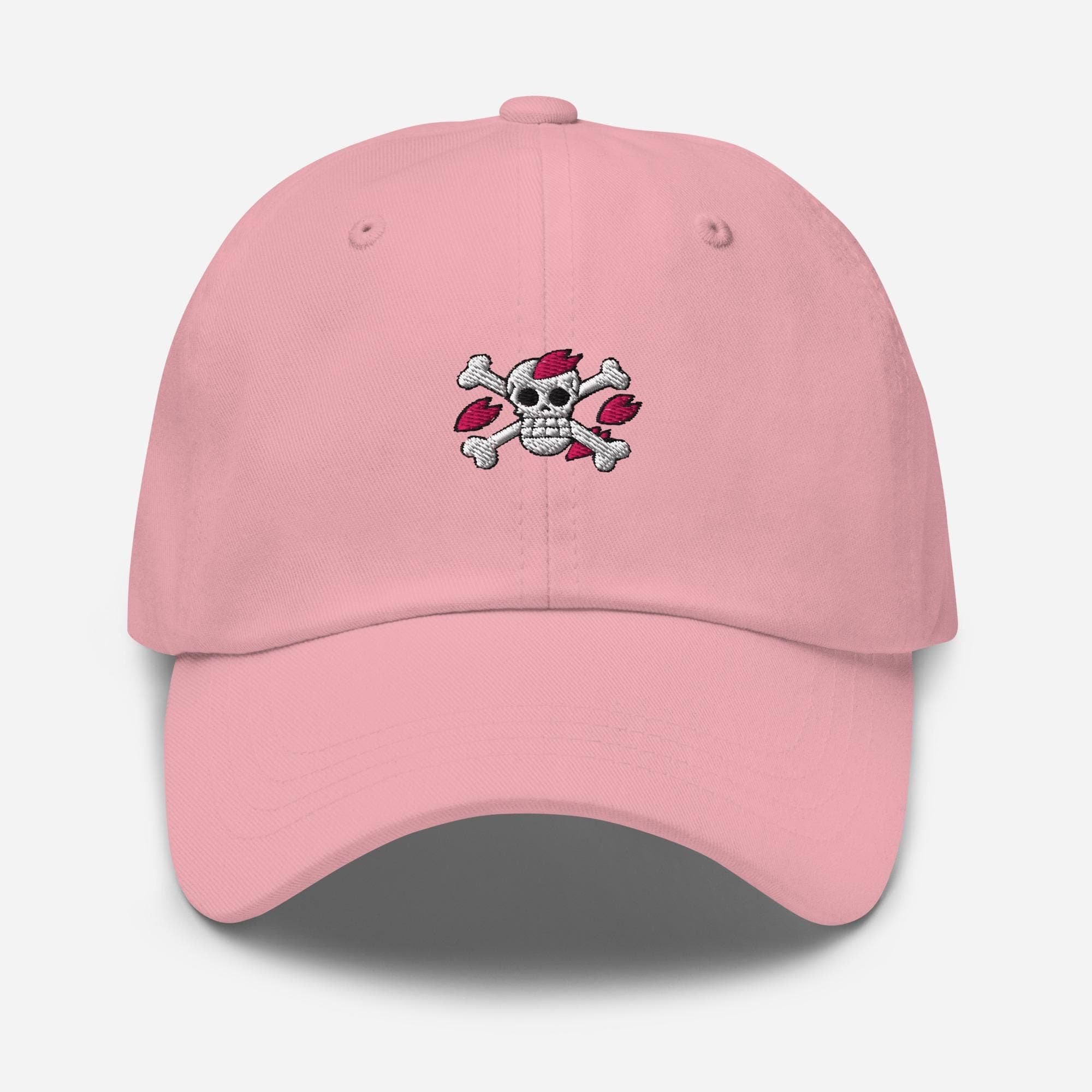 Chopper Cap Anime Embroidered Hat Pink Skull Logo Chopper Jolly Roger Baseball Cap