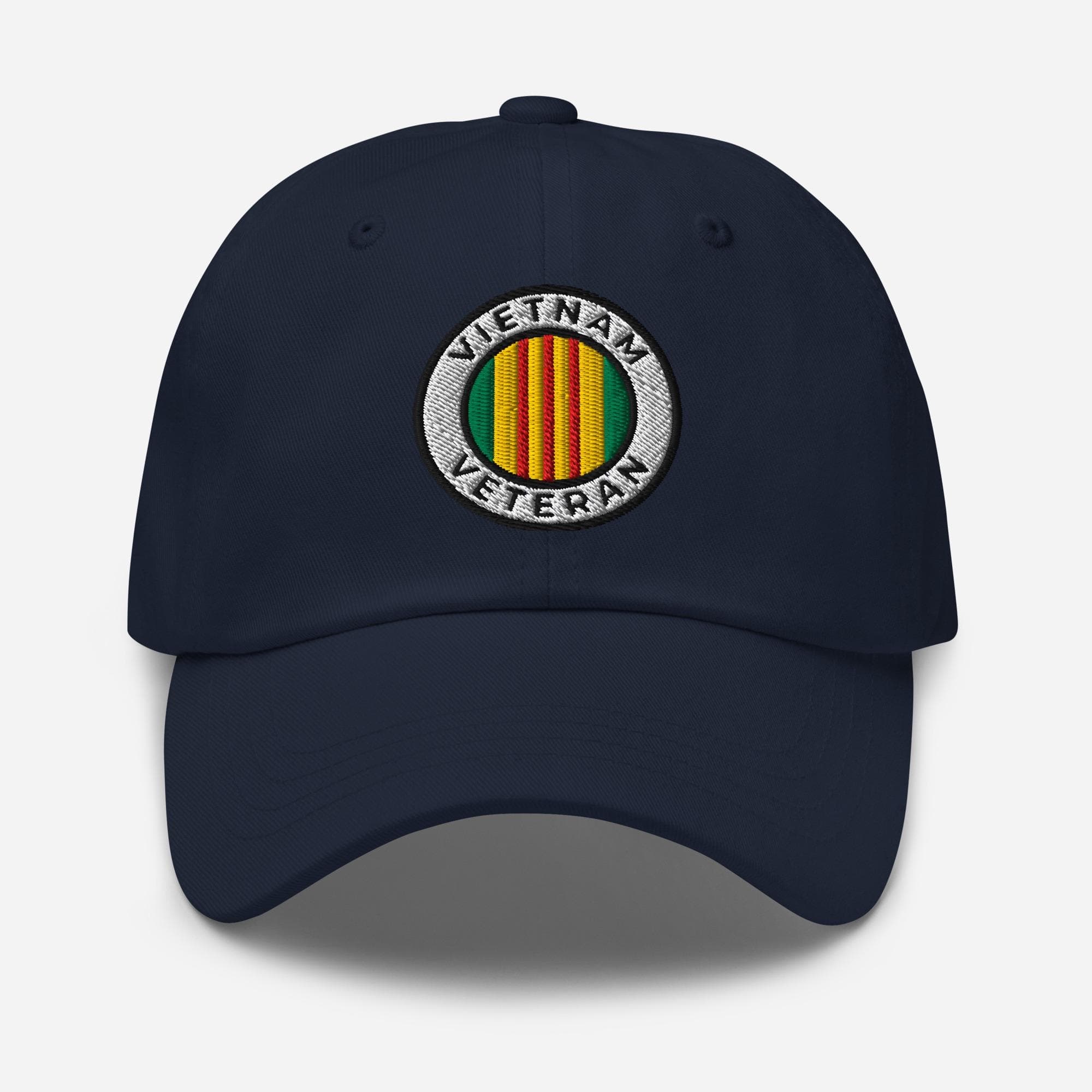 Vietnam Veteran Dad Hat Baseball Cap | Embroidered Military Veteran Cap | Army Navy Air Force Gift for Veterans