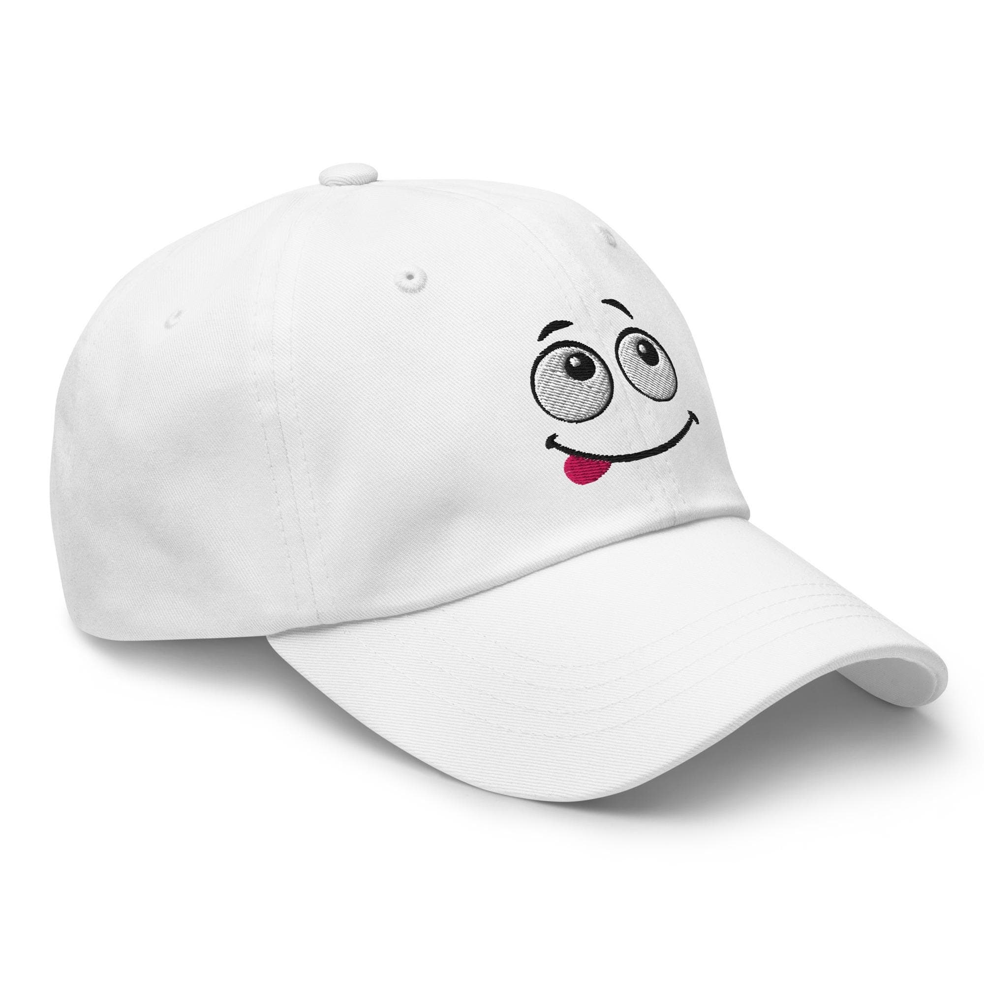 Cute Cartoon Smile Face Hat – Embroidered Cap, Funny Expression Baseball Cap, Trendy Casual Unisex Hat, Gift for Teens & Adults