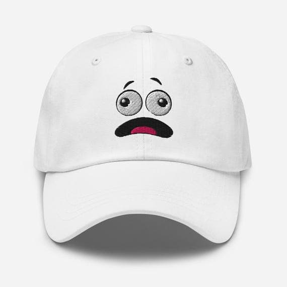 Cartoon Face Embroidered Hat – Cute Character Cap, Fun Cartoon Baseball Hat