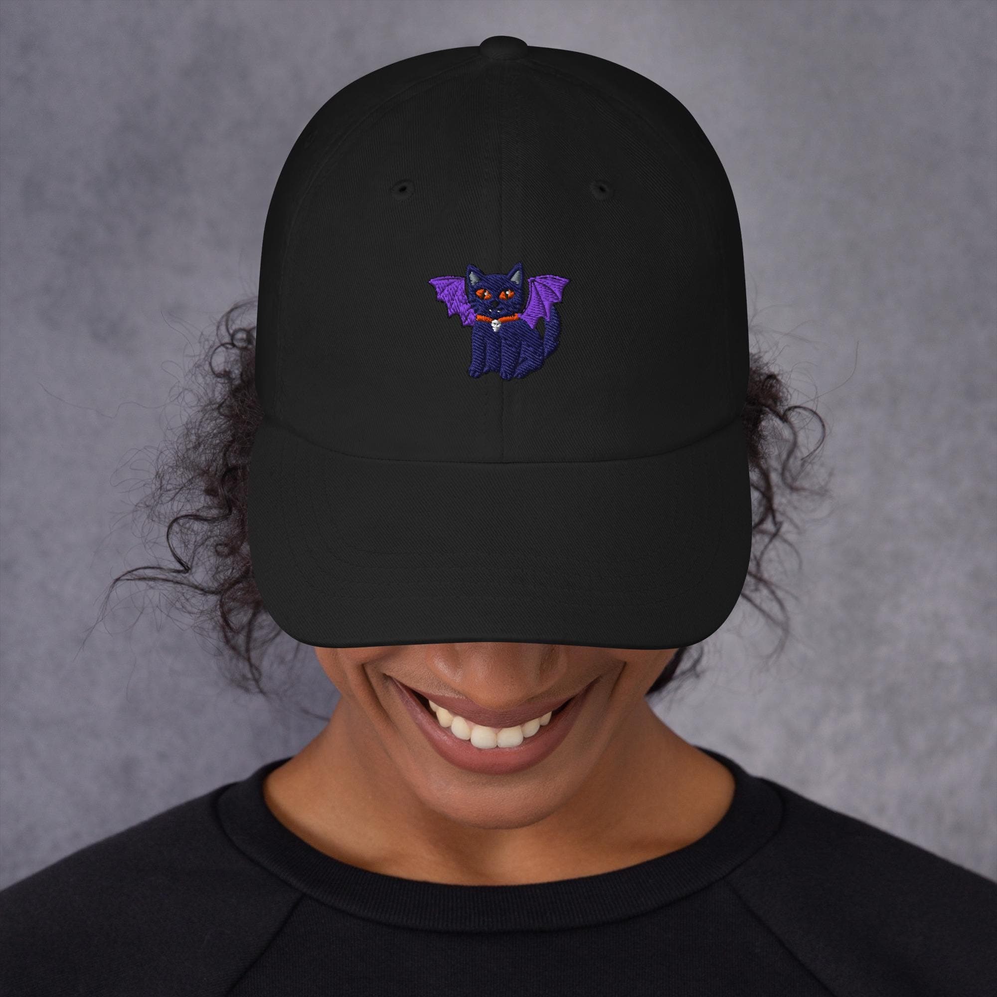 Vampire Cat Hat Embroidered Dad Cap cat vampire
cat vampire hat
cat hat
hat with vampire cat
hat with cat
halloween cat
cat with wings
funny cat hat
violet cat
black cat
funny black cat
