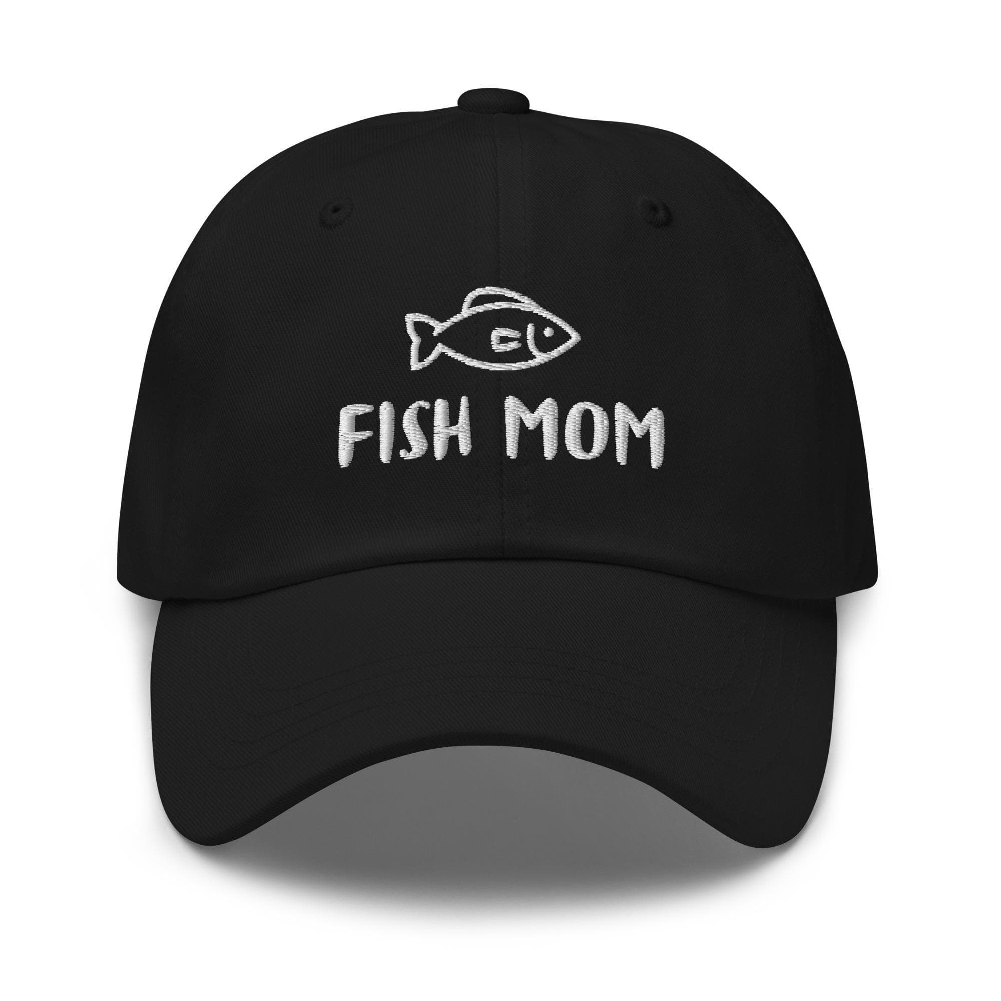 Fish Mom Hat | Embroidered Dad Hat for Fish Lover | Adjustable Strap Baseball Hat