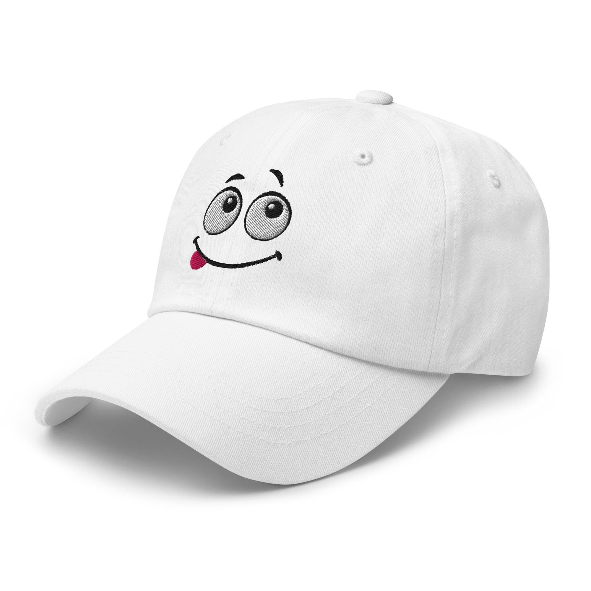 Cute Cartoon Smile Face Hat – Embroidered Cap, Funny Expression Baseball Cap, Trendy Casual Unisex Hat, Gift for Teens & Adults