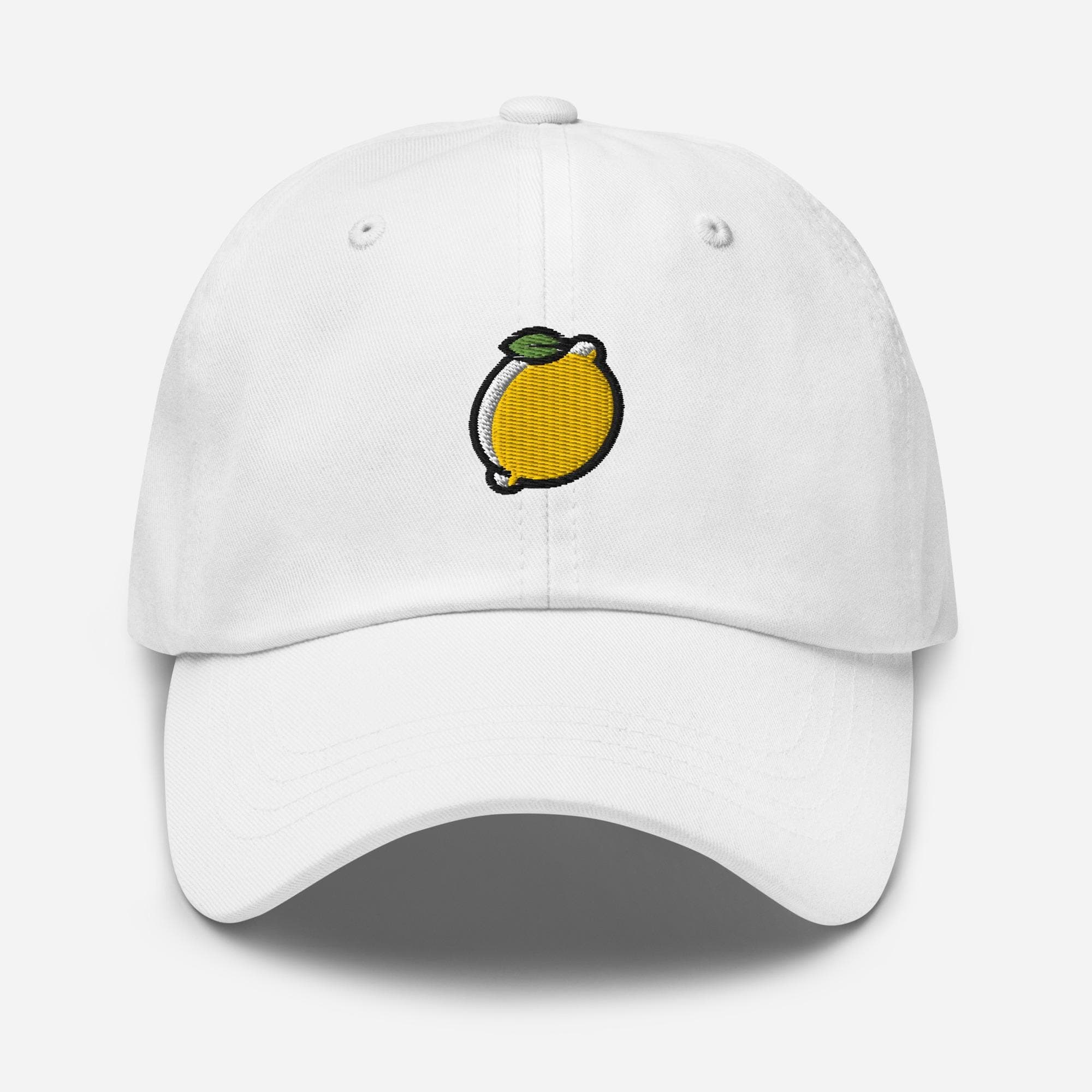 Cute Lemon Embroidered Hat – Fruit Baseball Cap, Summer Dad Hat, Kawaii Lemon Gift