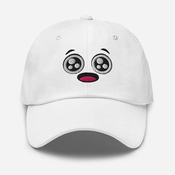 Embroidered Cartoon Face Hat – Cute Inspired Character Cap – Fun Unisex Baseball Hat