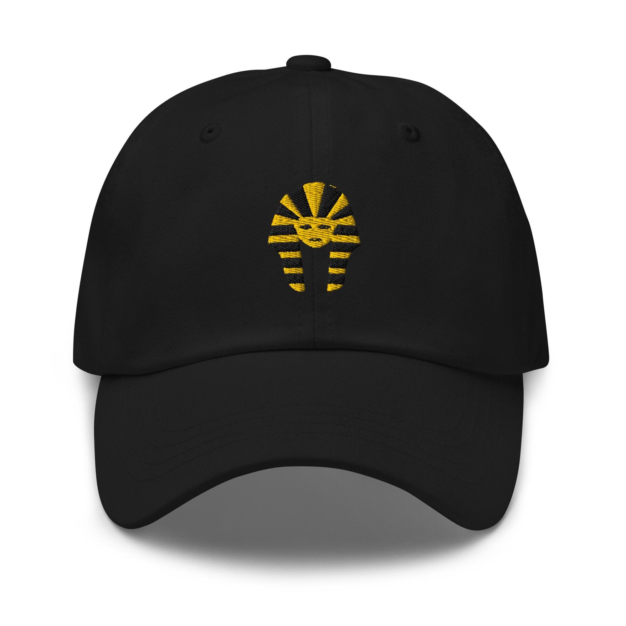 King Tut Embroidered Premium Dad Cap Baseball Cap Egyptian Hieroglyphs King Tut Hat Persian Hats Horus Hat Black Cat Gift for her Egypt Cap