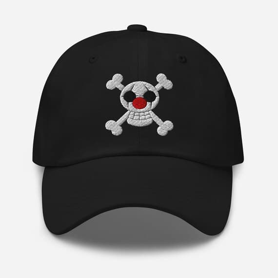 Buggy the Clown Hat Anime Embroidered Hat Clown and Skull Buggy Pirate Jolly Roger Baseball Cap