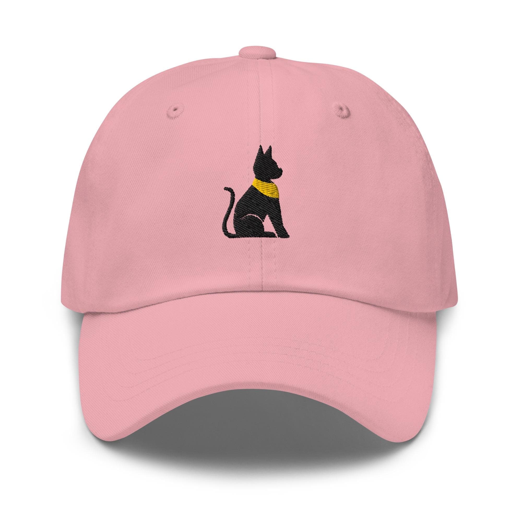 Black Egyptian Cat Embroidered Premium Dad Cap Baseball Cap Egyptian Hieroglyphs King Tut Hat Persian Hats Horus Hat Black Cat Gift for her