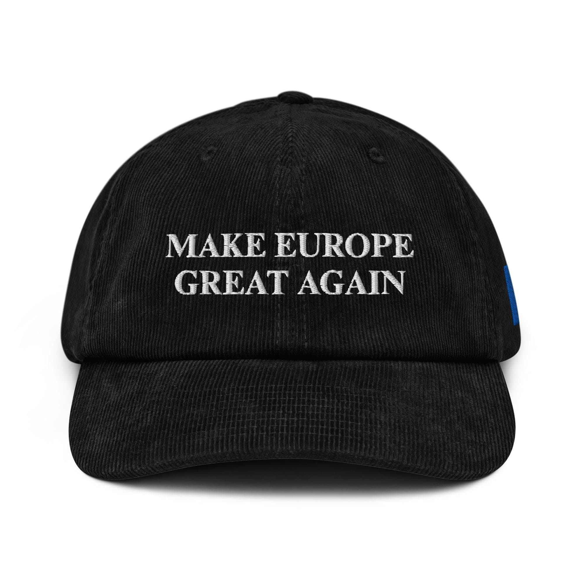 Make Europe Great Again Corduroy Hat | Embroidered Corduroy Hat | MEGA HAT | Adjustable Buckle Cap