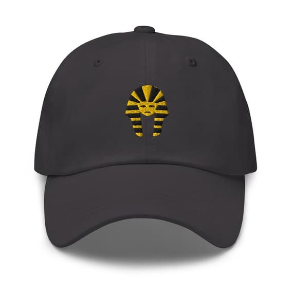 King Tut Embroidered Premium Dad Cap Baseball Cap Egyptian Hieroglyphs King Tut Hat Persian Hats Horus Hat Black Cat Gift for her Egypt Cap