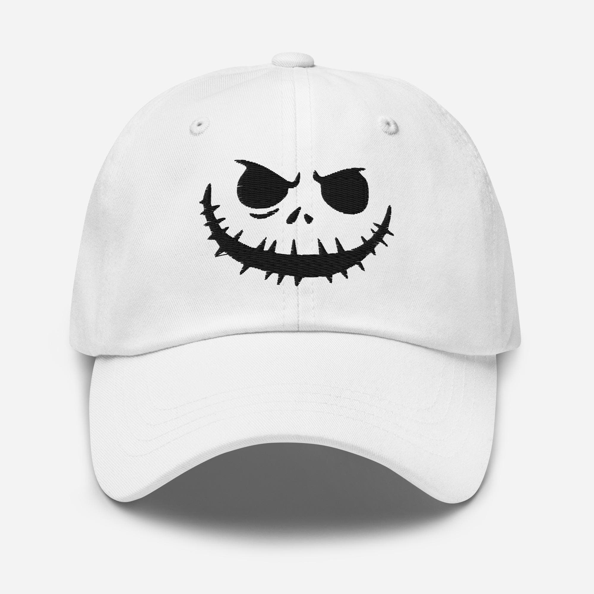 Halloween Smiles Jack Embroidered Dad Hat, Spooky Baseball Cap , Smiling Pumpkin Face Hat, Halloween Gift for Him or Her