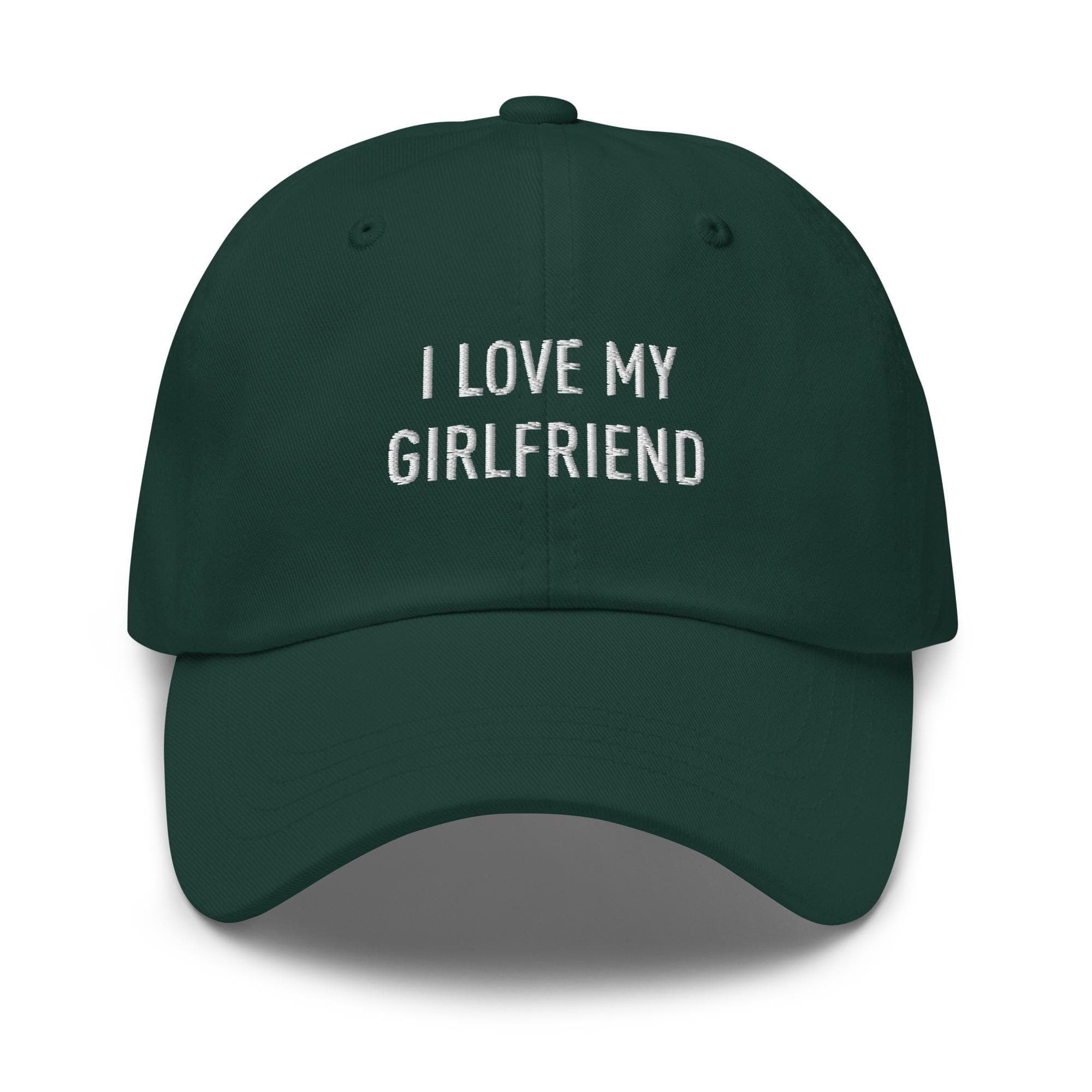 Funny Girlfriend Hat, Valentines Day Hat, Gifts for Boyfriend Dad Cap, I Love My Girlfriend Hat, Valentines Gift for Men Baseball Cap