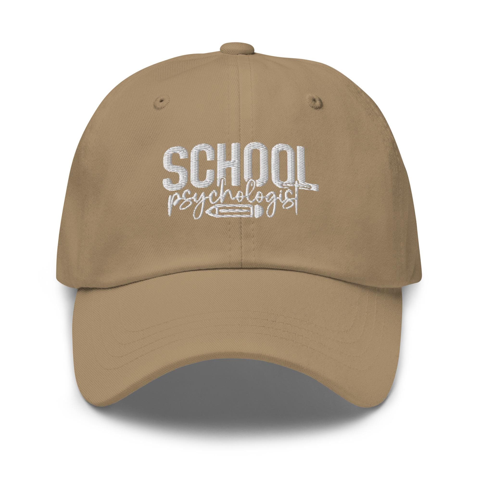 School Psychologist Embroidered Dad Hat Gift for Dad Mental Hat Self Care Hat Self Love Hat Therapy Hat Mental Health Awareness Cap Inspired