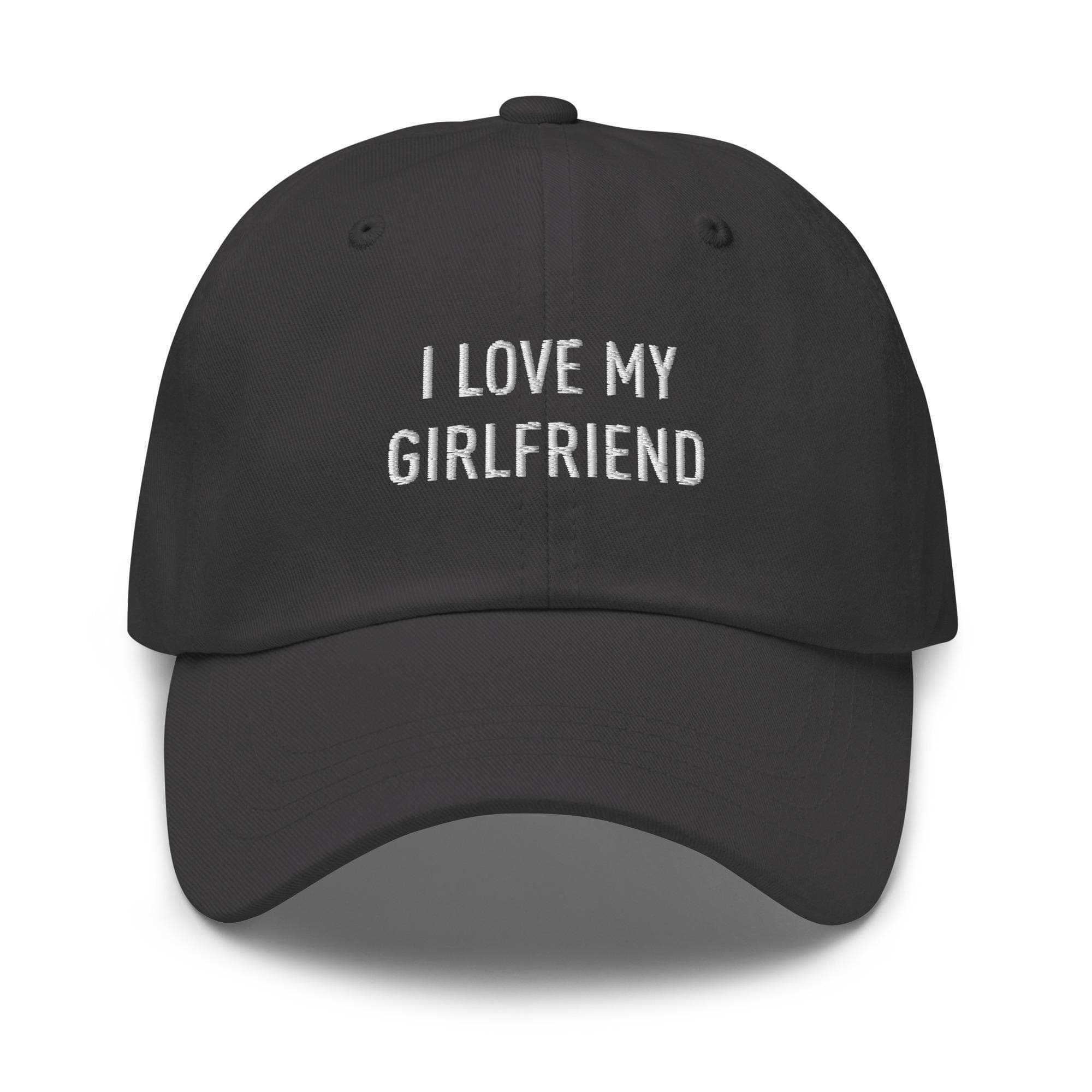 Funny Girlfriend Hat, Valentines Day Hat, Gifts for Boyfriend Dad Cap, I Love My Girlfriend Hat, Valentines Gift for Men Baseball Cap