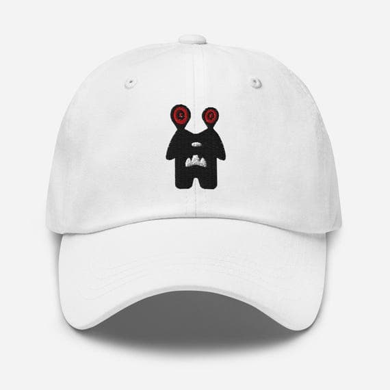 Halloween Monster Embroidered Cap – Spooky Cute Hat – Halloween Costume Accessory – Fun Embroidery Dad Hat