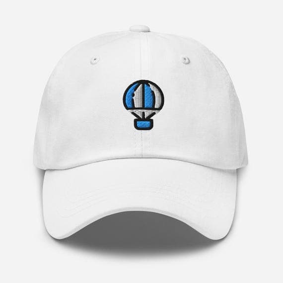 Embroidered Hot Air Balloon Hat | Cute Adventure Baseball Cap | Travel Gift