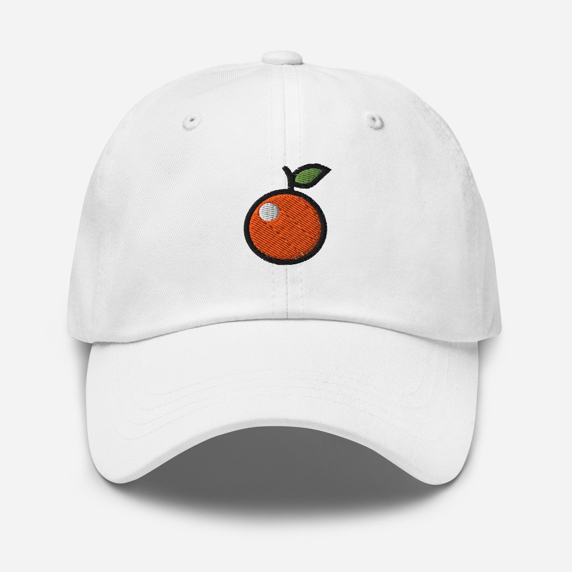 Orange Fruit Embroidered Cap – Summer Fruit Baseball Hat, Cute Citrus Accessory, Fruit Lover Gift
