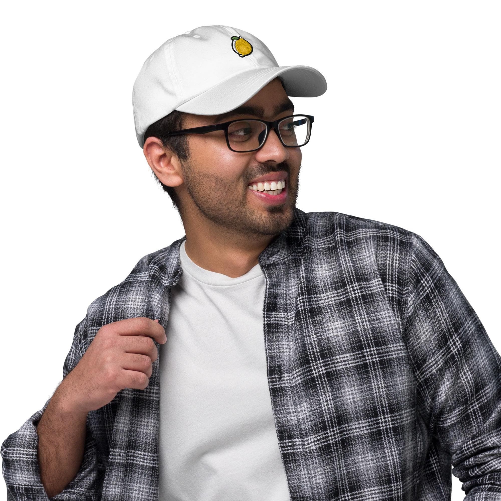 Cute Lemon Embroidered Hat – Fruit Baseball Cap, Summer Dad Hat, Kawaii Lemon Gift