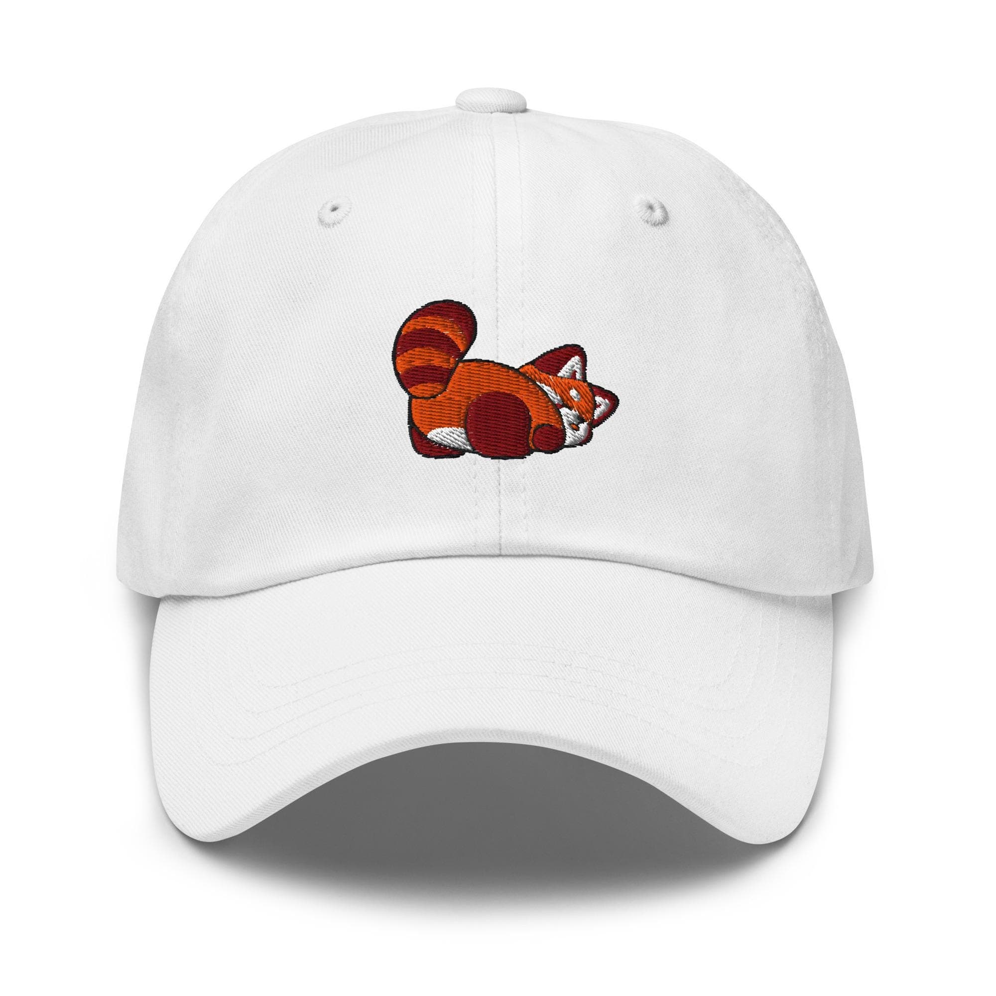 Cute Red Panda Playing Embroidered Dad Hat, Gift For Panda Lovers Baseball Cap, Dad Cap Gifts, Gift for Dad Gift for Mom Hat Panda