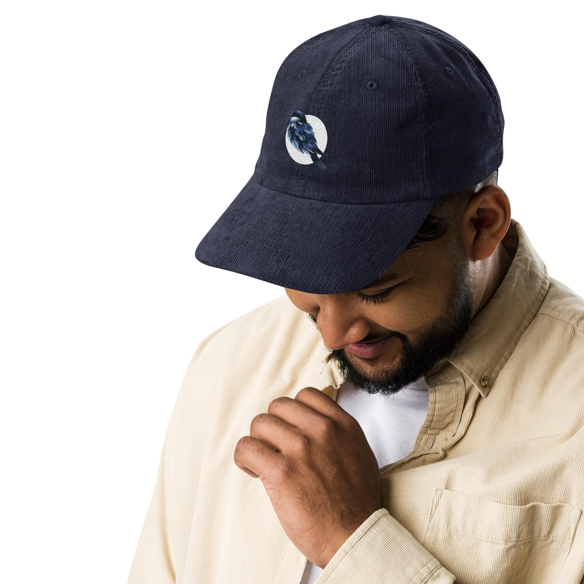 Night bird Hat Embroidered Corduroy Cap for bird owners
for bird lover
perching bird
blue bird
bird hat
bird cap
bird in hat
hat with bird
wildlife bird
cute bird
bird in cap