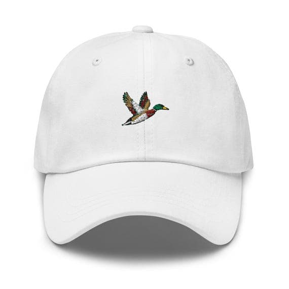 Mallard Duck Embroidered Hat Adjustable Baseball Hat Casual Duck Hat Nature Lover Gift Cute Duck Design Hat Duck Cap Duck Lover Gift