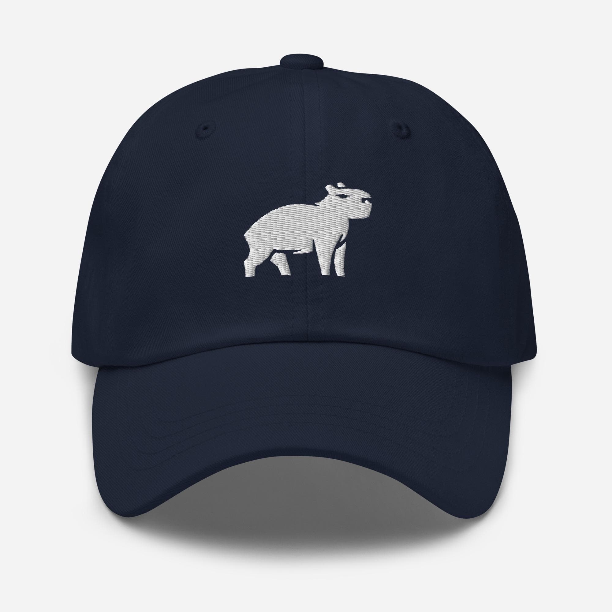 Cute Capybara Embroidered Hat – Animal Lover Baseball Cap – Fun Casual Capy Hat