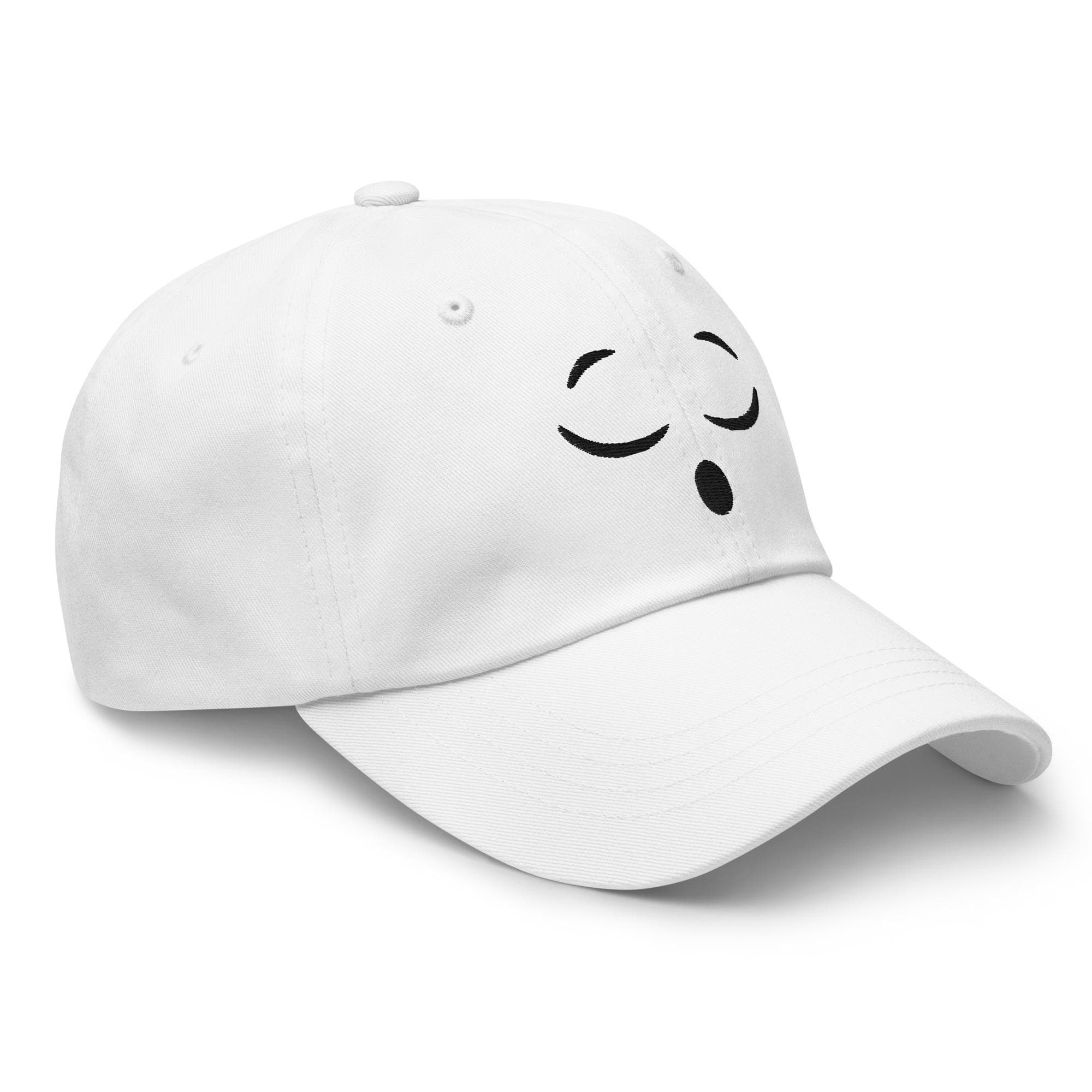 Funny Cartoon Face Embroidered Hat – Cute Expression Cap – Unique Graphic Baseball Cap