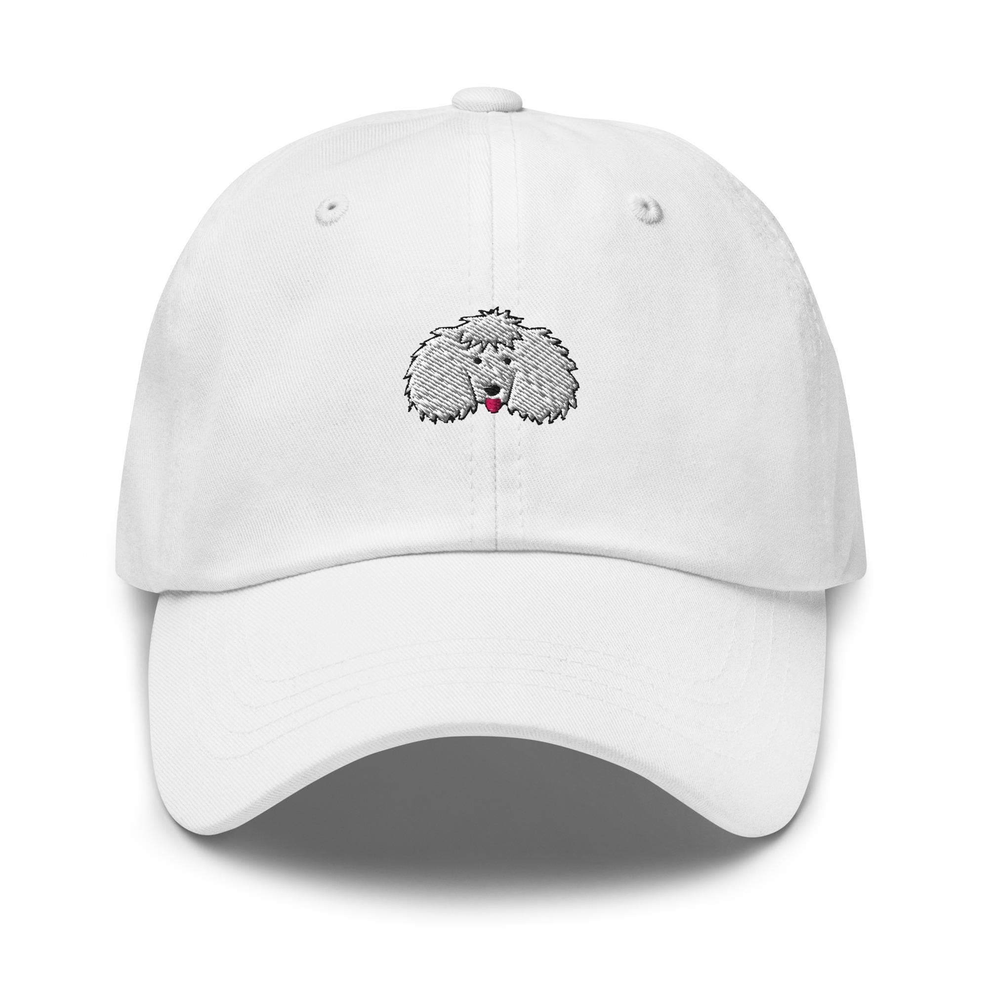 Poodle Hat Embroidered Dad Hat Cute White Poodle Cap Gift for Dad Dog Animal Lover Hat Gift for Poodle Dog Owner Cute Small Dog Gift Hat