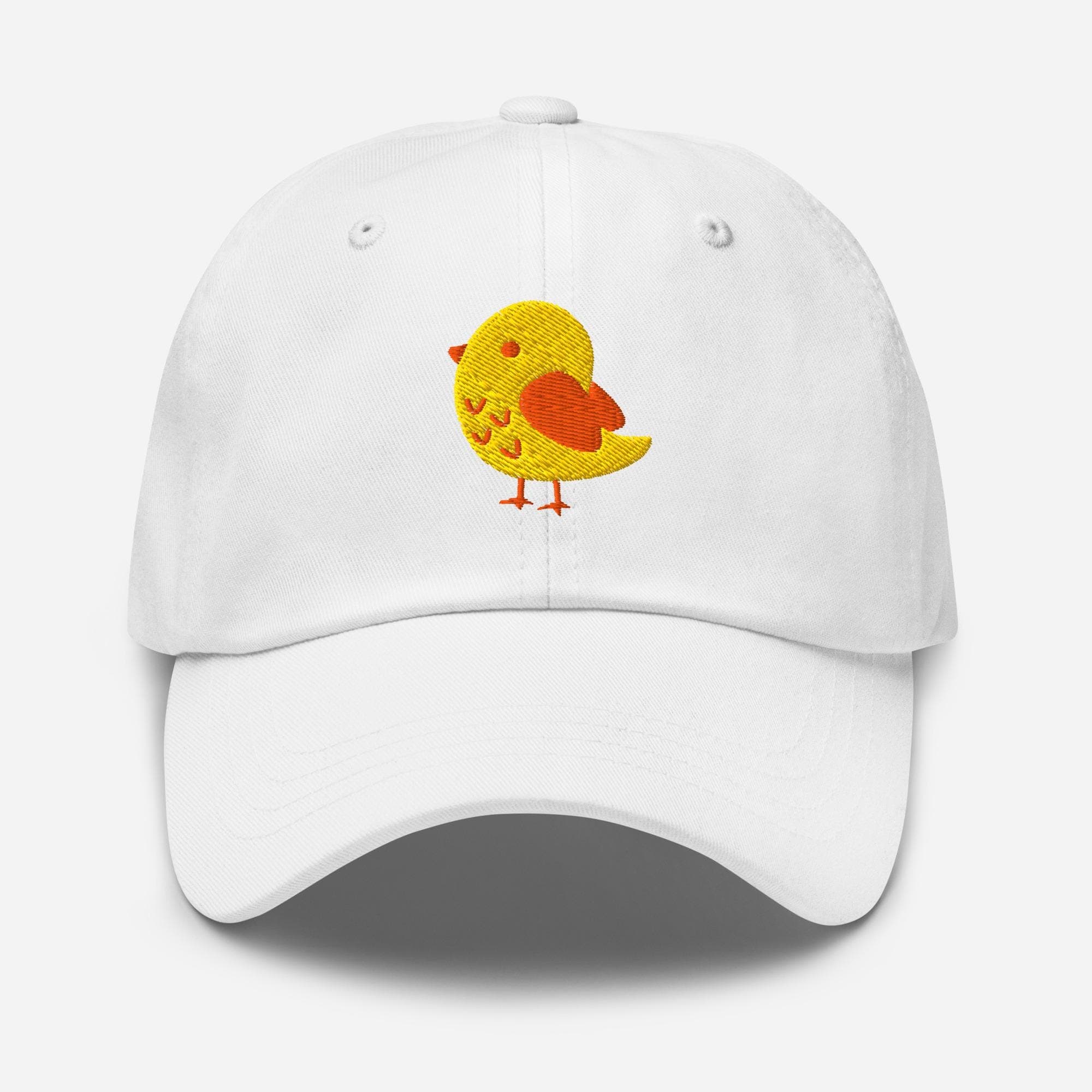 Cute Chick Embroidered Cap – Kawaii Bird Dad Hat, Animal Lover Gift, Summer Casual Adjustable Cap for Women & Men