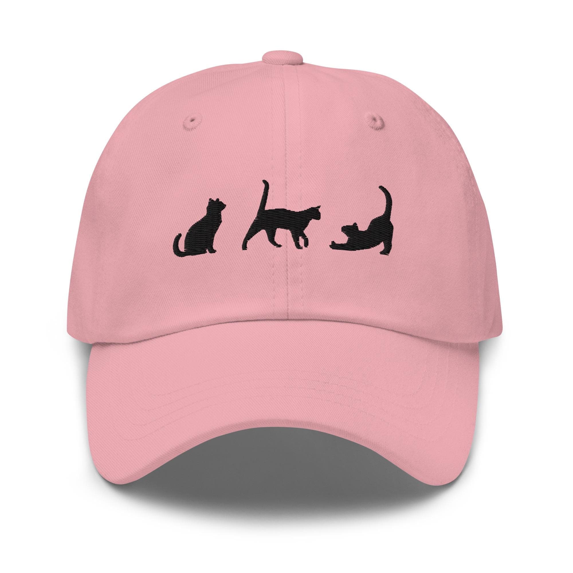 Cute Cats Playing Hat Embroidered Hat Unisex Baseball Hat Strapback Cat Lover Gift Cat Mom Cat Dad