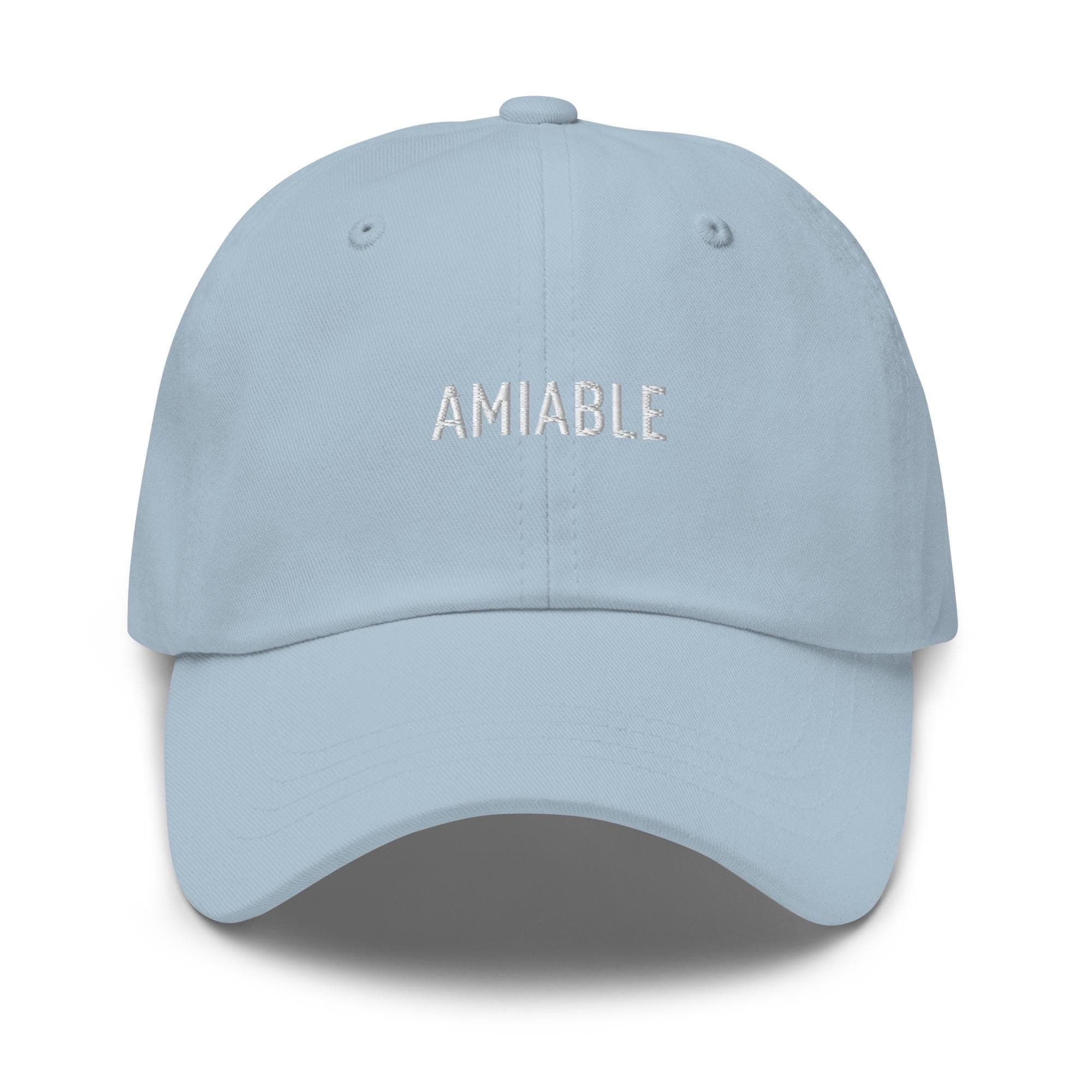 Amiable Cap Embroidered Hat with Adjustable Strap Metal | Personality Traits Hat | Personality Type | Gift for Friend Dad Cap
