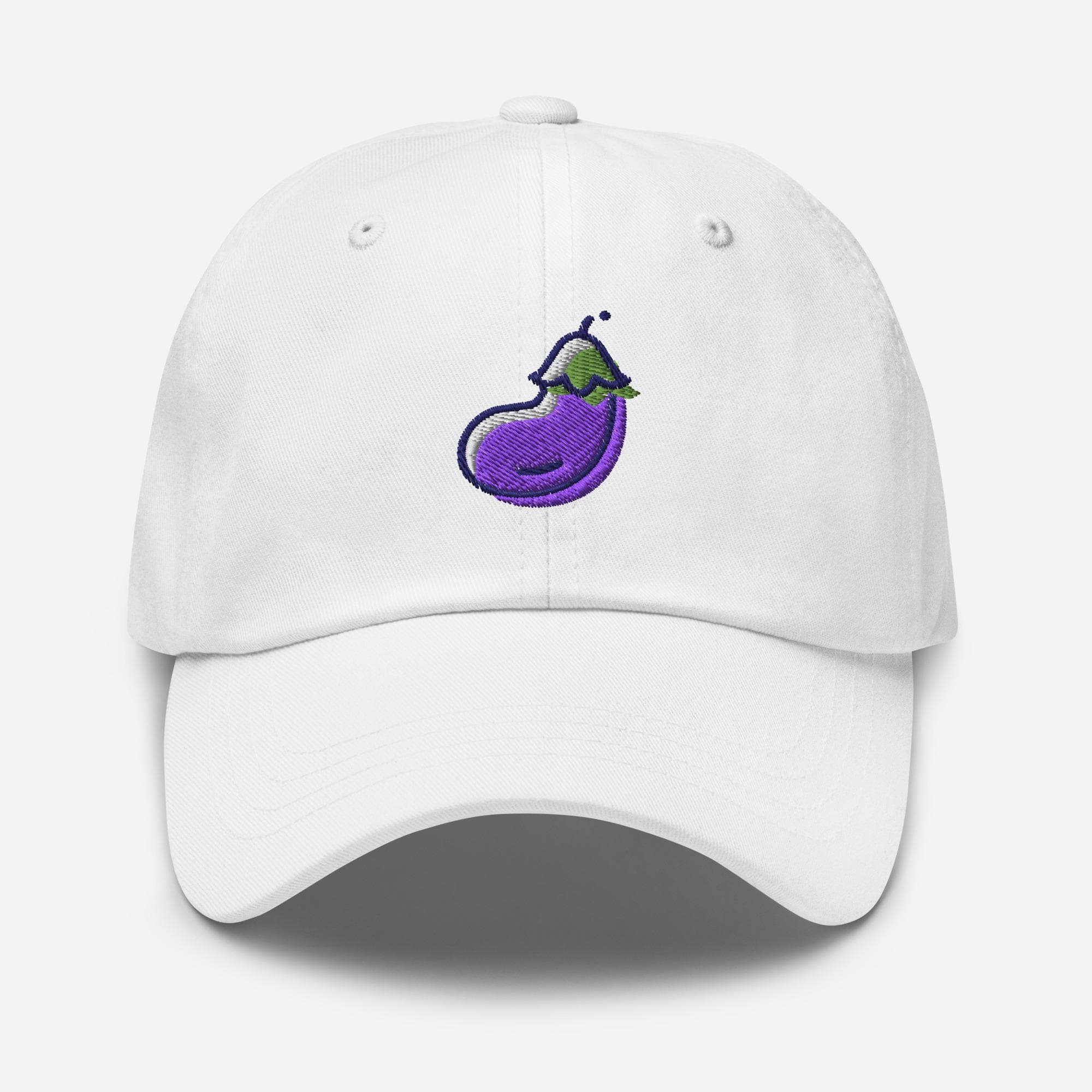 Cute Eggplant Dad Cap | Baseball Hat for Veggie Lovers | Funny Garden Food Embroidered Hat