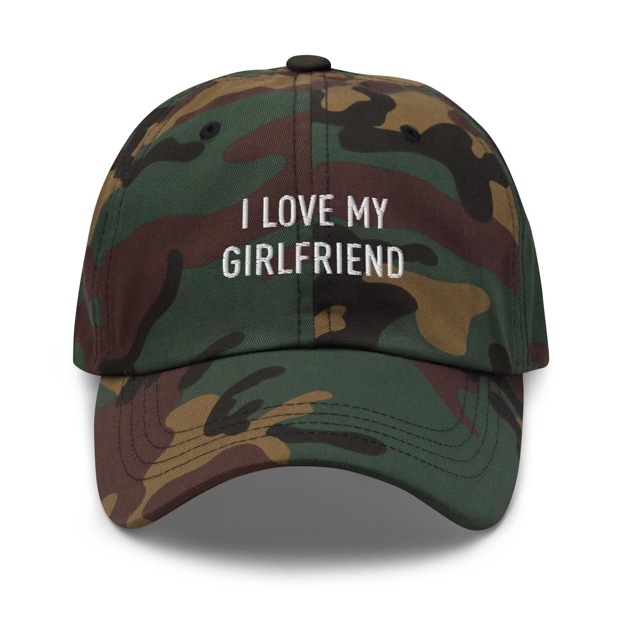 Funny Girlfriend Hat, Valentines Day Hat, Gifts for Boyfriend Dad Cap, I Love My Girlfriend Hat, Valentines Gift for Men Baseball Cap