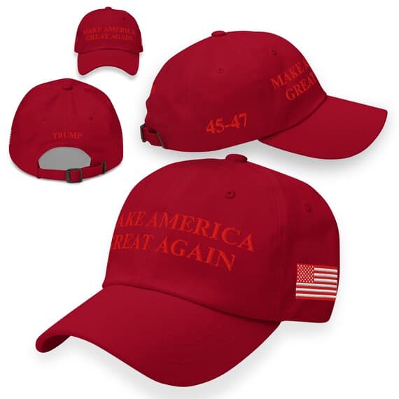 MAGA Hat RED Make America Great Again Hat | Embroidered Hat