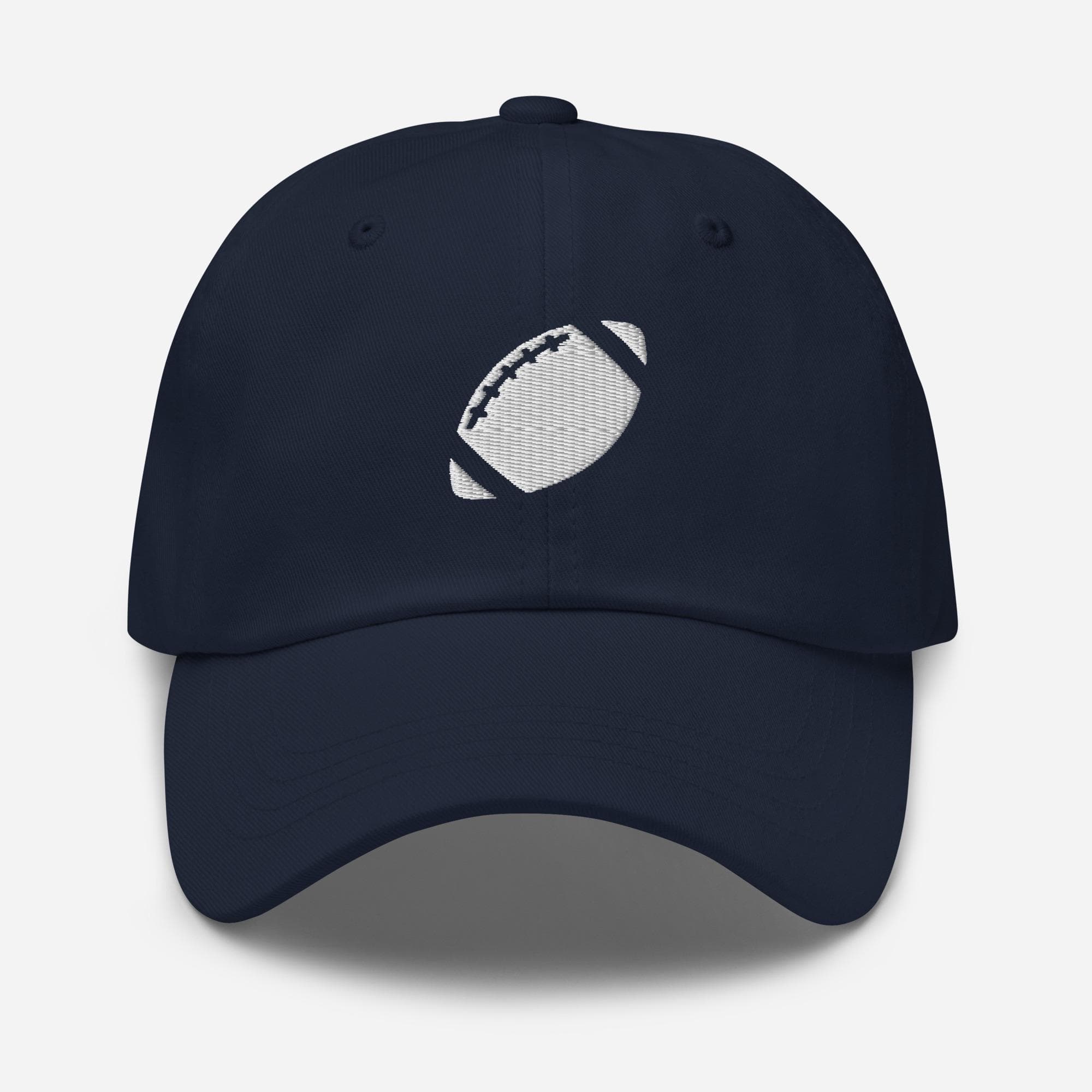 Football Hat Embroidered , American Football Cap, Sports Ball Dad Hat, Game Day Embroidery Cap, Gift for Football Fans