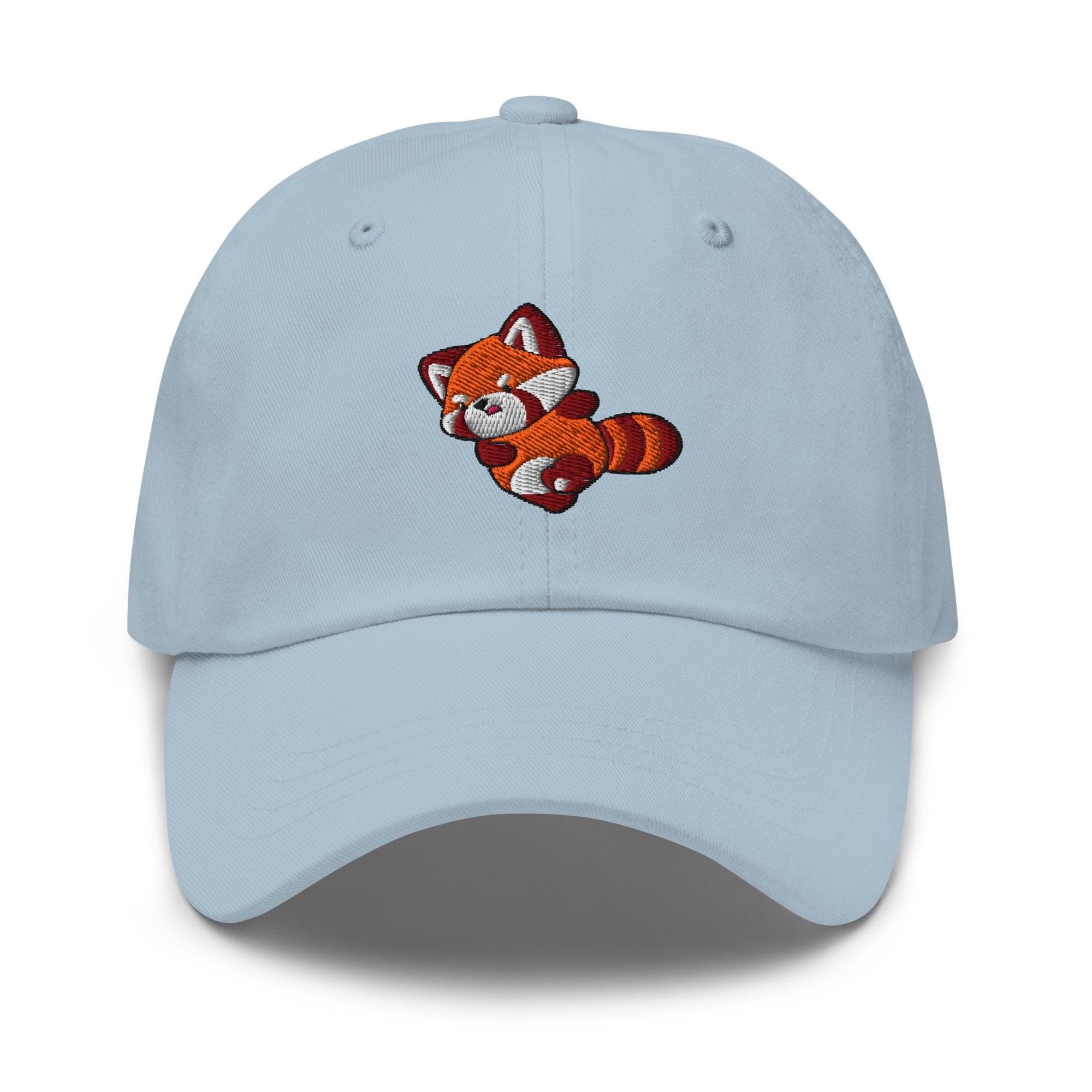 Cute Red Panda Running Embroidered Dad Hat, Gift For Panda Lovers Baseball Cap, Dad Cap Gifts, Gift for Dad Gift for Mom Hat Panda Cap