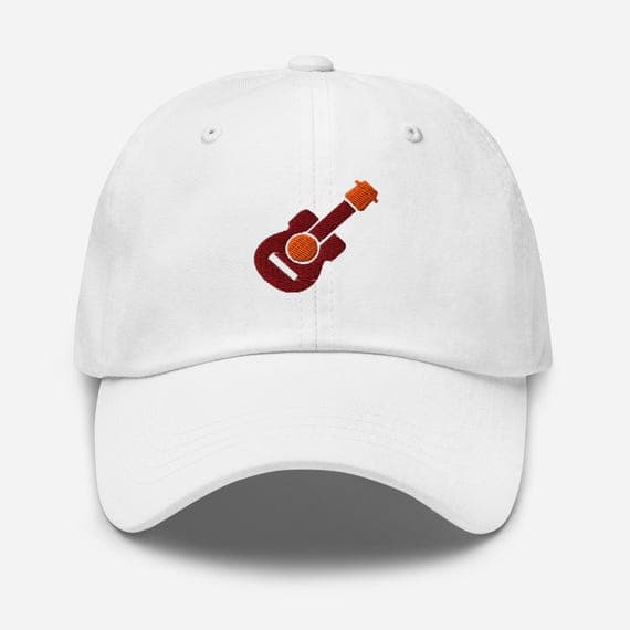 Guitar Embroidered Cap | Music Lover Hat |  Guitarist Gift