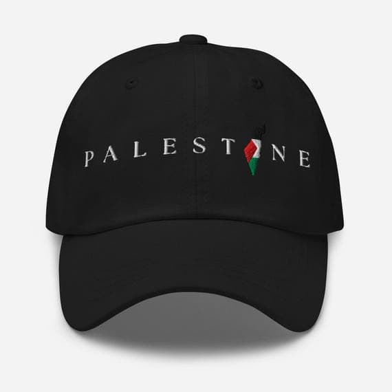 Free Palestine Dad Cap – Embroidered Baseball Hat, Palestine Flag Cap, Adjustable Vintage Unisex Hat, Pro Palestine Gift
