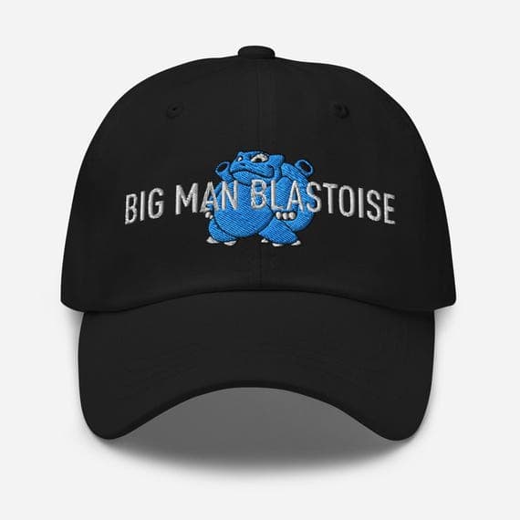 Big Man Blastoise Hat Embroidered Dad Cap