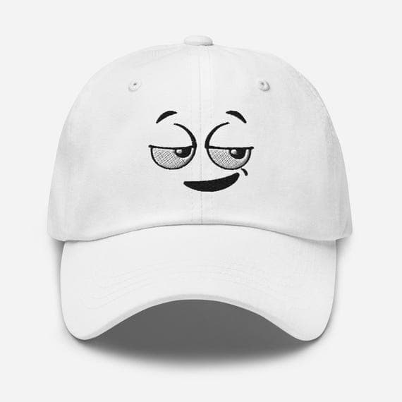 Embroidered Side Eye Hat | Funny Cartoon Face Cap | Cute Expression Baseball Hat