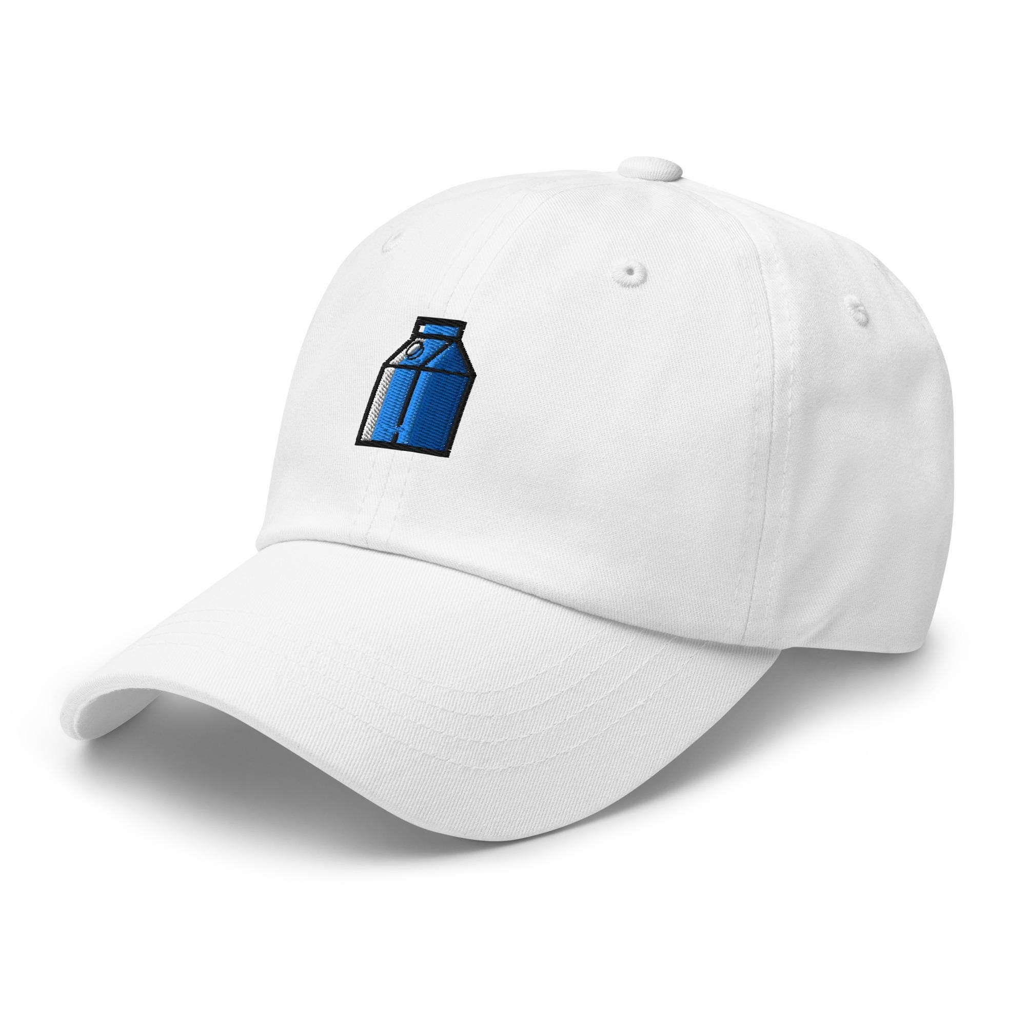 Cute Milk Box Embroidered Hat – Kawaii Aesthetic Baseball Cap, Casual Cartoon Dad Hat, Unique Embroidery Gift