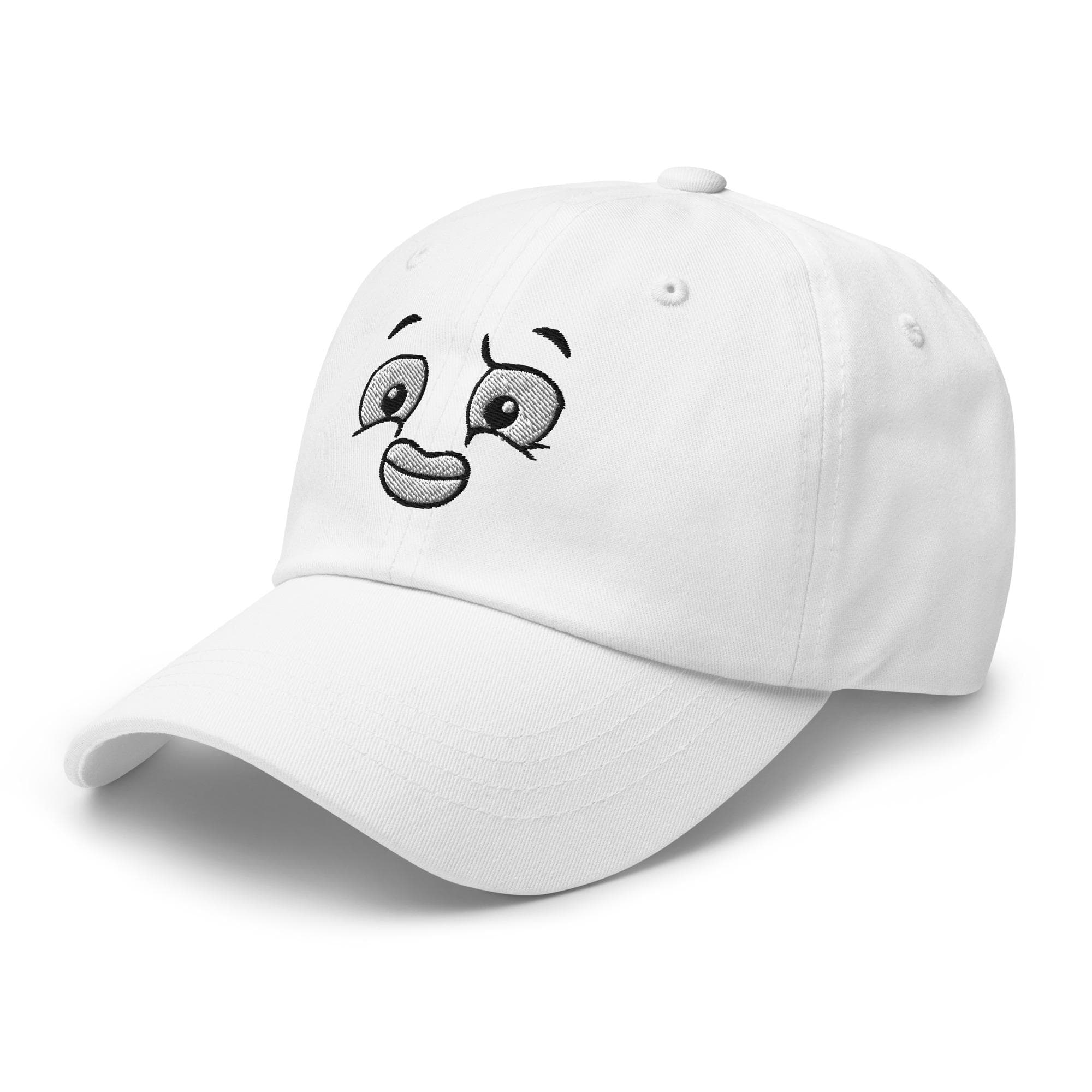 Disgusted Face Embroidered Hat – Funny Cartoon Expression Cap, Unisex Casual Baseball Hat