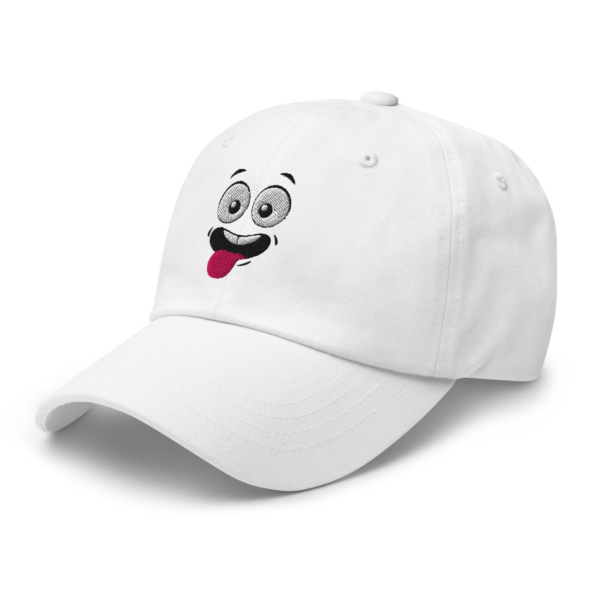 Happy Cartoon Face Embroidered Hat – Cute Fun Baseball Cap
