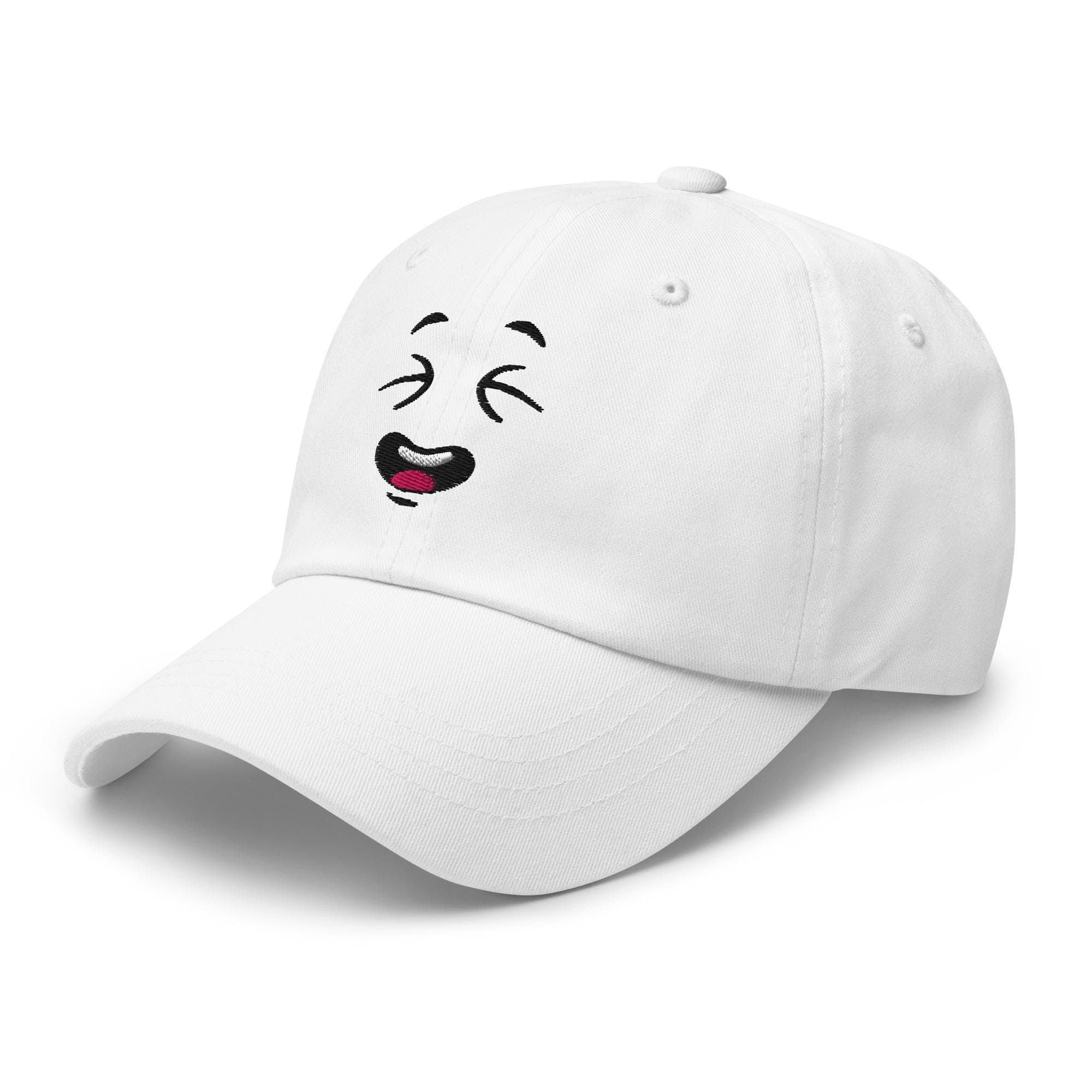 Surprised Cartoon Face Hat – Cute Embroidered Baseball Cap, Funny Expression Cap for Teens & Adults