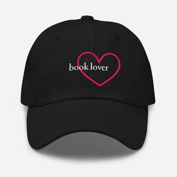 Book Lover Embroidered Baseball Cap | Aesthetic Dad Hat for Readers & Bibliophiles | Bookish Gift for Literature Fans